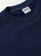 Aspesi - Brushed Recycled Cotton-Jersey Sweatshirt - Blue