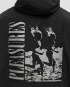 Pleasures RUN HOODED JACKET Black Mens Windbreaker