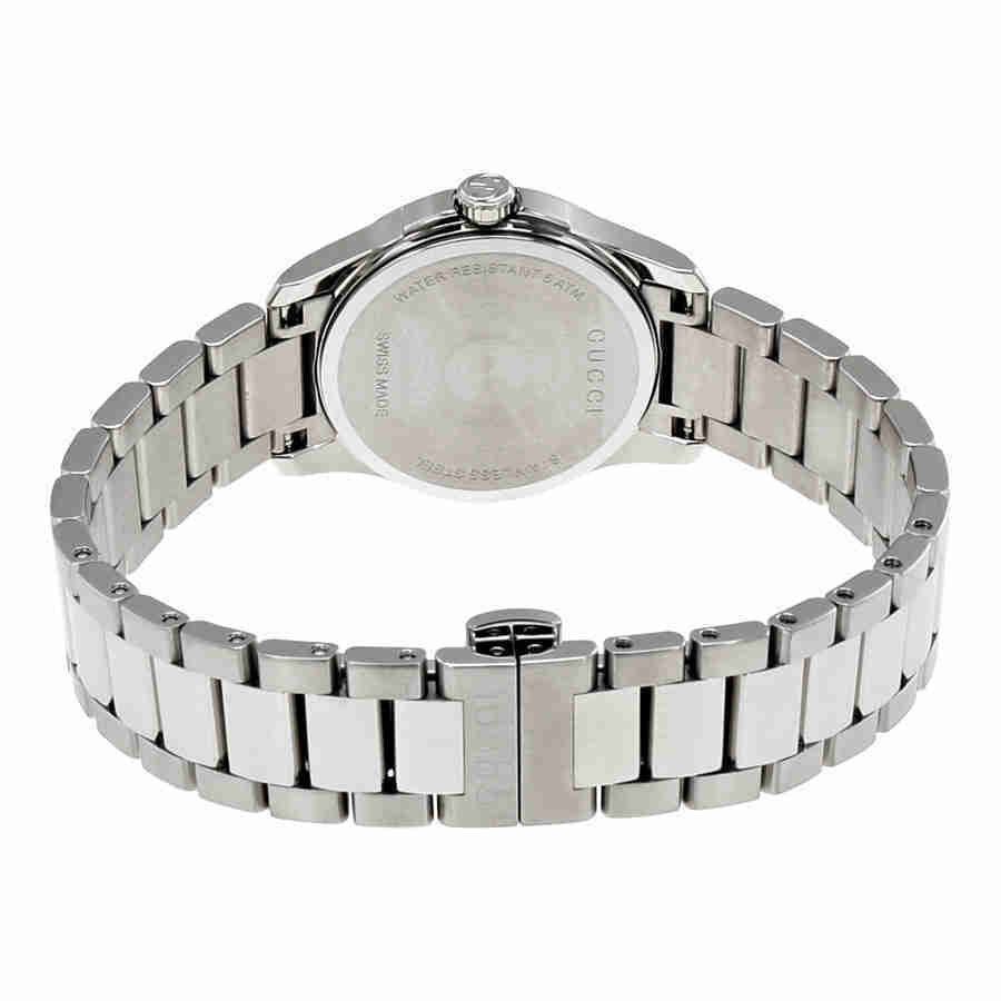 Gucci G-timeless Silver Dial Stainless Steel Ladies Watch YA126551