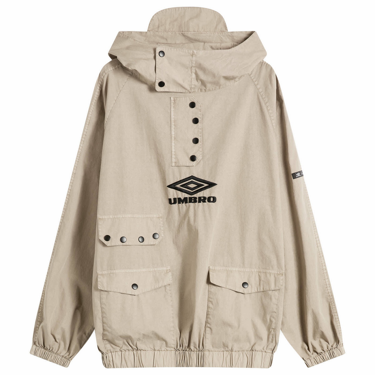 Umbro by Slam Jam Men's Faded Smock Anorak in Greige