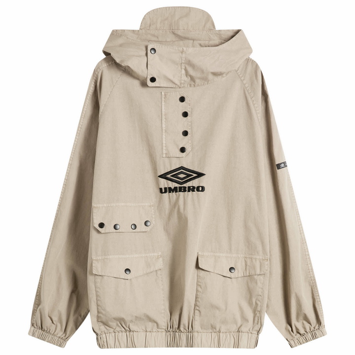 Photo: Umbro by Slam Jam Men's Faded Smock Anorak in Greige