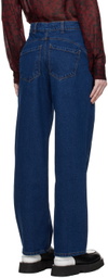 Henrik Vibskov Indigo Engineered Jeans
