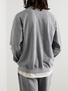 Les Tien - Garment-Dyed Cotton Sweatshirt - Gray