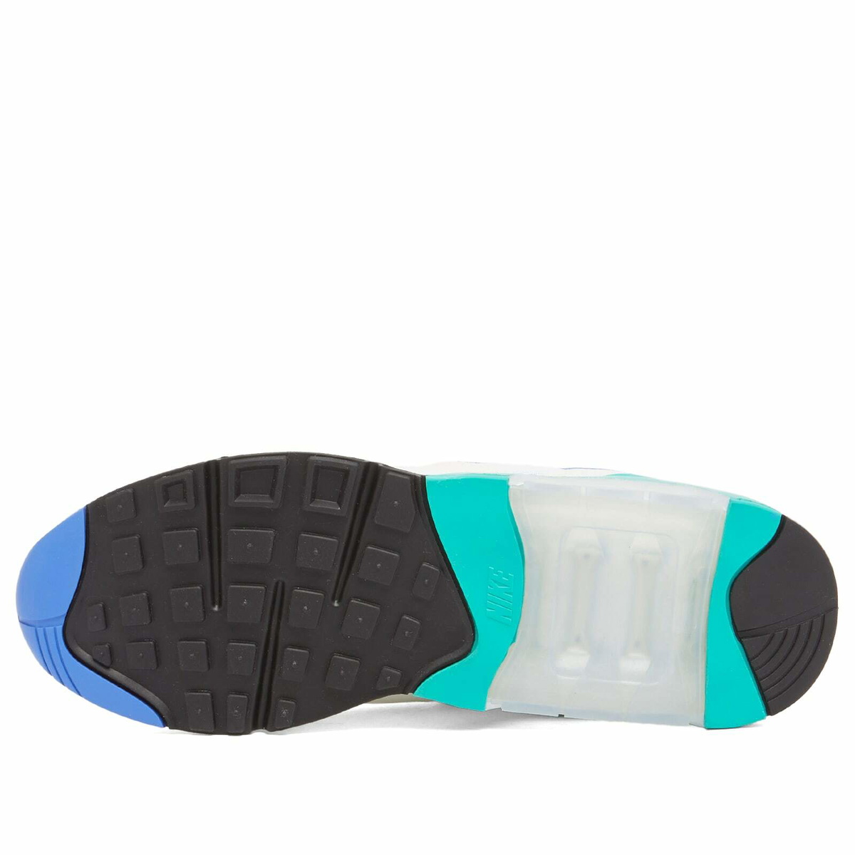 Nike Air 180 Sneaker in White/Blue