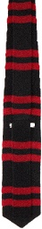 Our Legacy Black & Red Knitted Frat Neck Tie