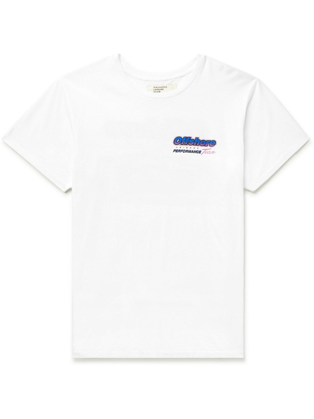 Photo: PASADENA LEISURE CLUB - Offshore Printed Cotton-Jersey T-Shirt - White - S