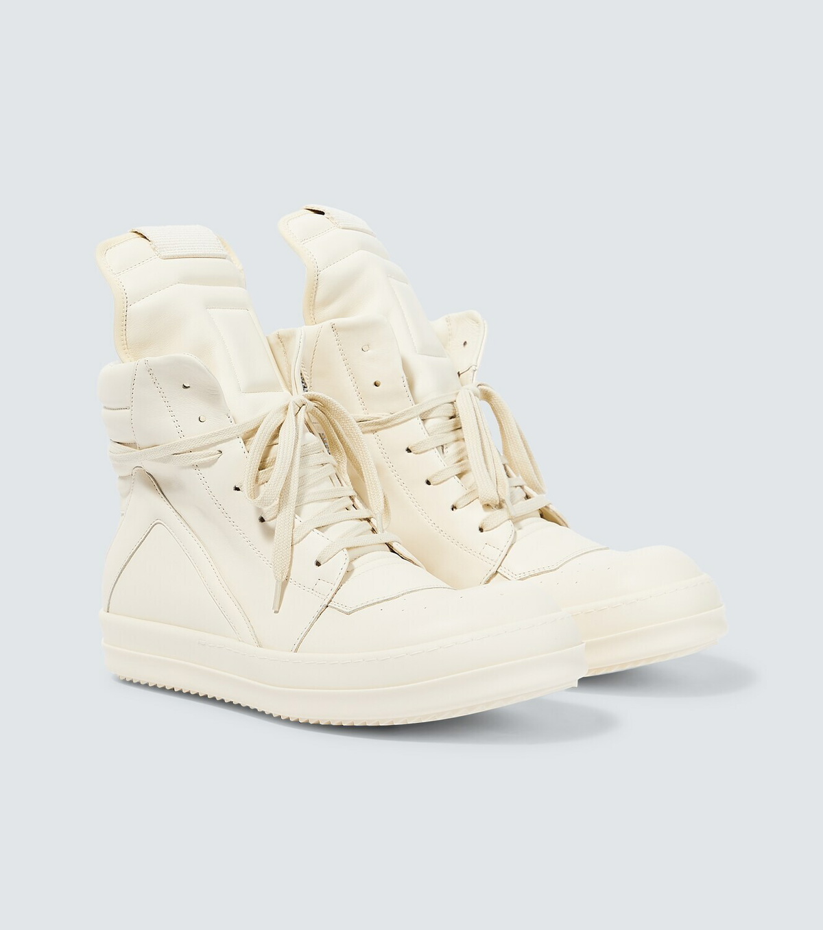 スニーカー Rick Owens Geobasket High-Top Leather Sneakers Rick Owens Geobasket High-Top Sneakers | Harrods US