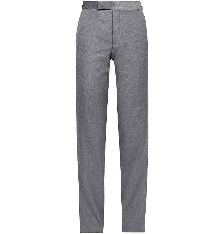 Photo: TOM FORD - O'Connor Slim-Fit Super 110s Sharkskin Wool Suit Trousers - Gray
