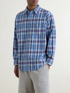 Aimé Leon Dore - Checked Cotton-Twill Shirt - Blue