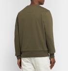Saturdays NYC - Bowery Logo-Embroidered Loopback Cotton-Jersey Sweatshirt - Green