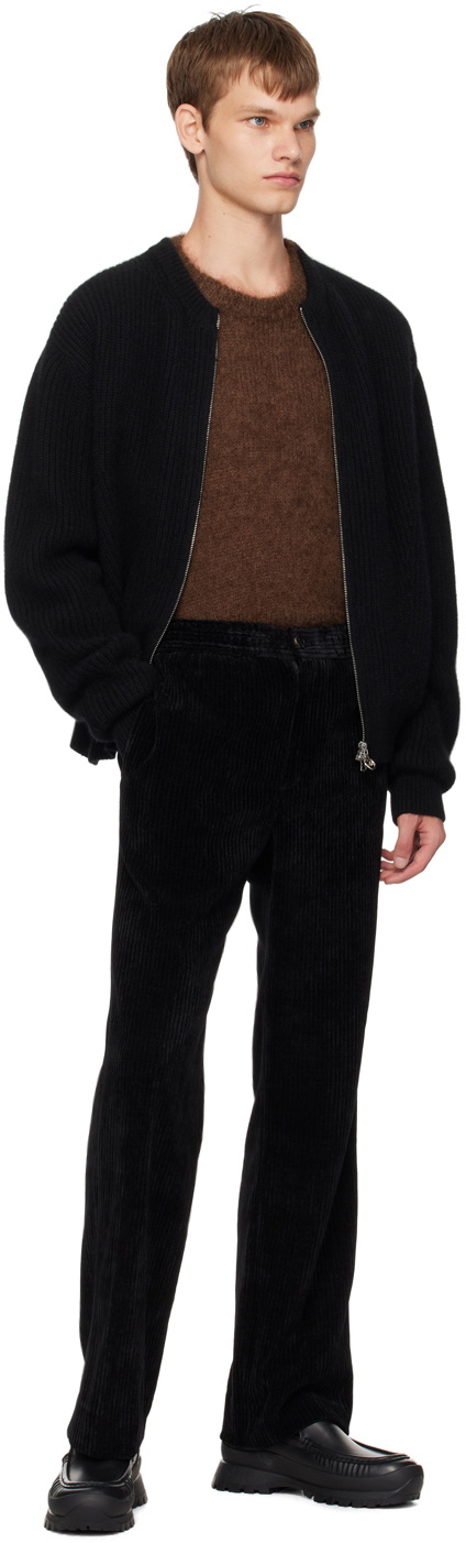 Solid Homme Brown Crewneck Sweater