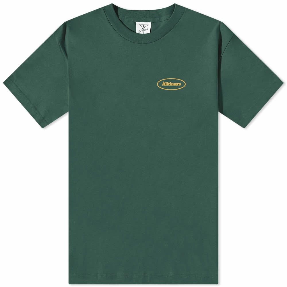 Alltimers Men's Broadway Oval T-Shirt in Forest Green Alltimers