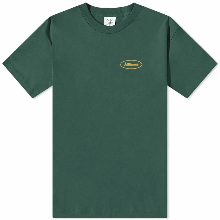 Photo: Alltimers Men's Broadway Oval T-Shirt in Forest Green