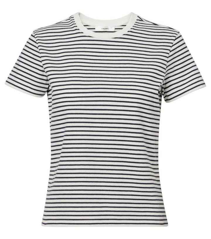 Photo: Frame Striped cotton T-shirt
