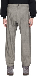 Jan-Jan Van Essche Gray Elasticized Trousers