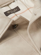 Loro Piana - Leiston Quilted Suede Jacket - Neutrals