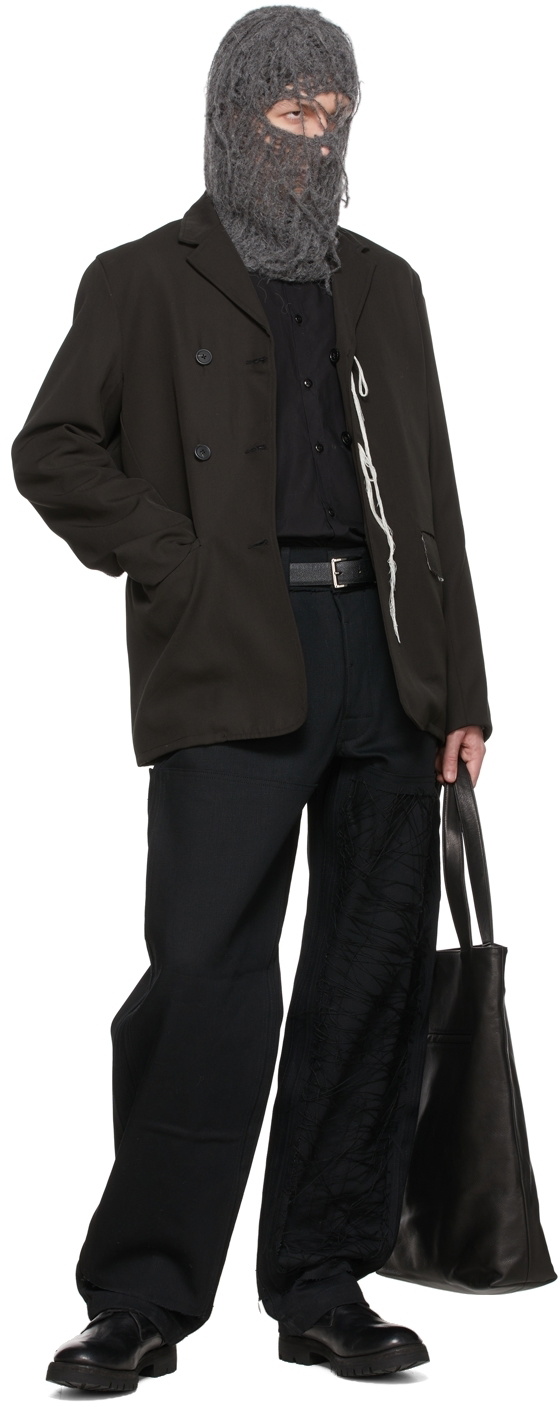 AIREI SSENSE Exclusive Black Paneled Jeans