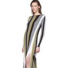 Loewe Multicolor Striped Rib Knit Dress