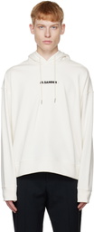 Jil Sander Off-White Cotton Hoodie