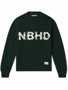 Neighborhood - Logo-Intarsia Wool Sweater - Green