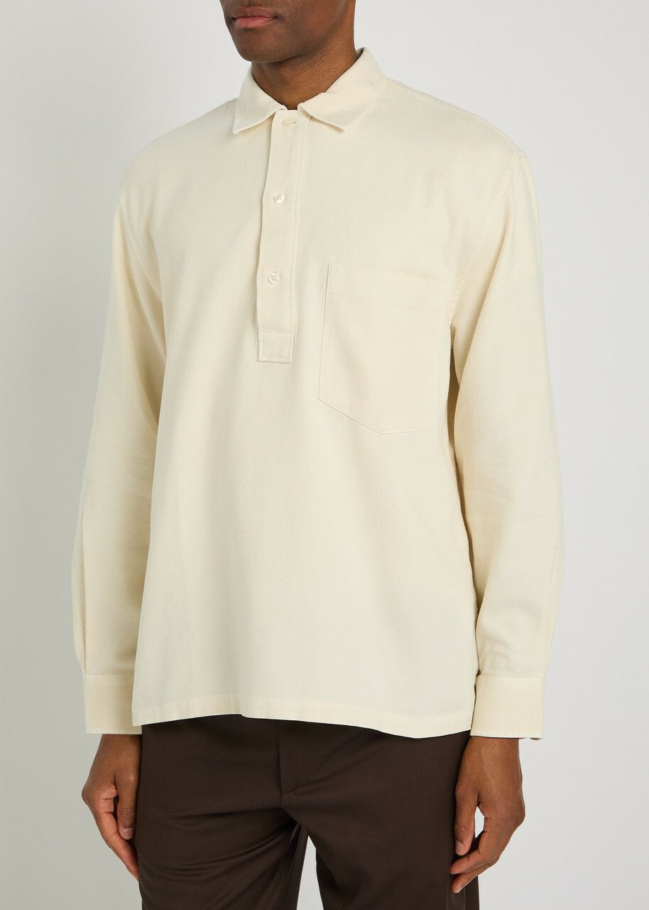Officine Générale Jordy Cotton-twill Shirt Cream