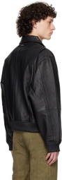 Deadwood Black Wingman Leather Jacket