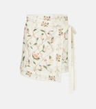 Agua by Agua Bendita Luna printed linen beach cover-up