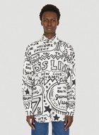 x Keith Haring Overall Print Shirt in White