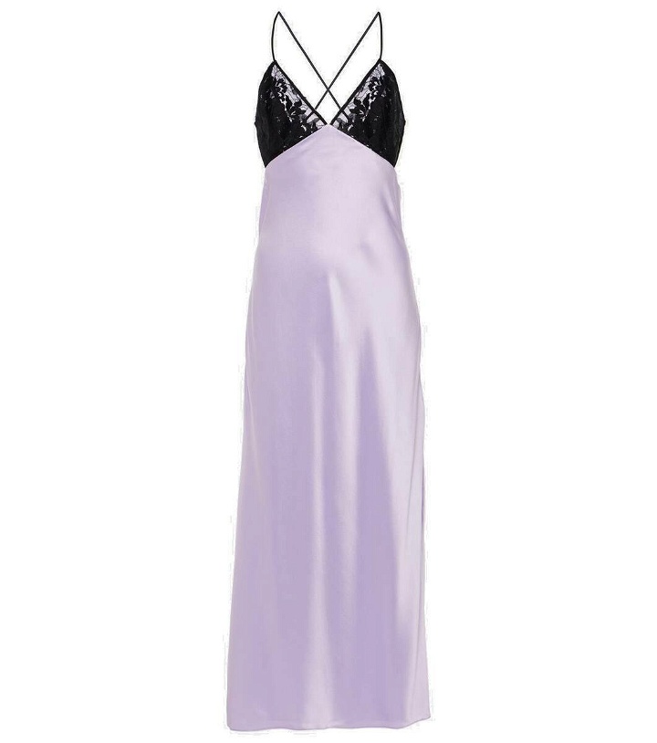 Photo: The Sei Lace-trimmed silk satin gown