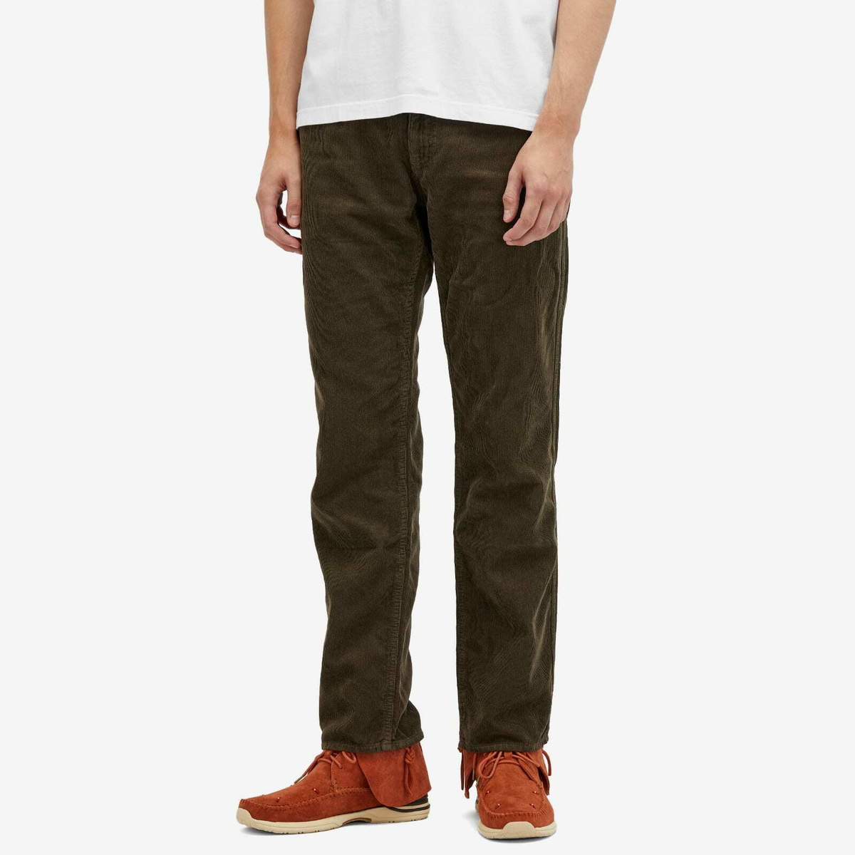 Visvim Men's Fluxus 9 Corduroy Trousers in Dk.Brown Visvim