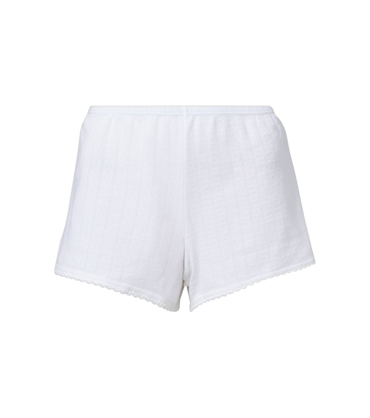 Photo: Leset Pointelle cotton shorts