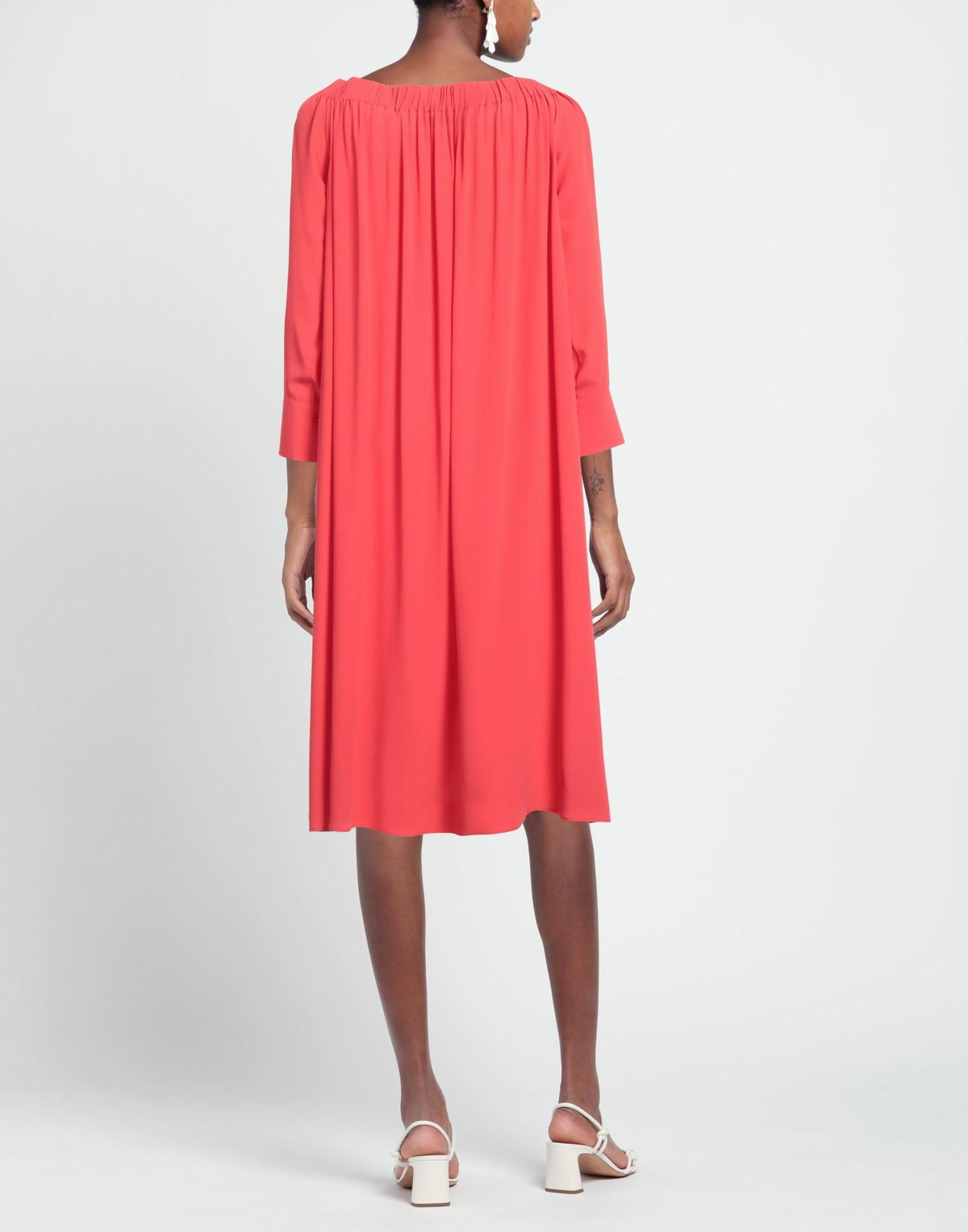 Jucca Womens Midi dress in Tomato red