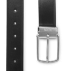 Hugo Boss - 4cm Black and Brown Ofisy Reversible Leather Belt - Black