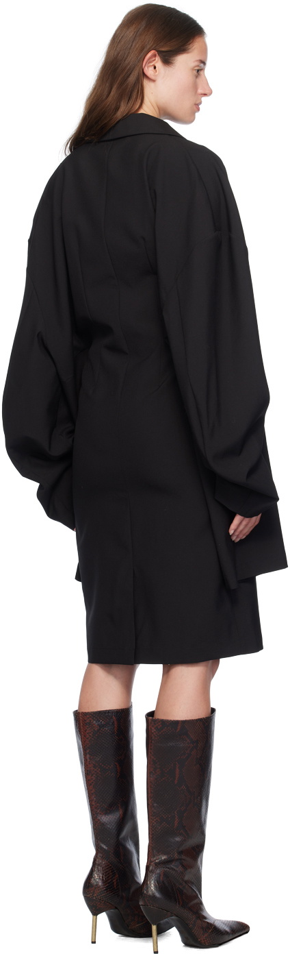 MARIE ADAM-LEENAERDT Black 'Jacket Skirt' Midi Dress