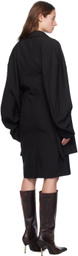 MARIE ADAM-LEENAERDT Black 'Jacket Skirt' Midi Dress