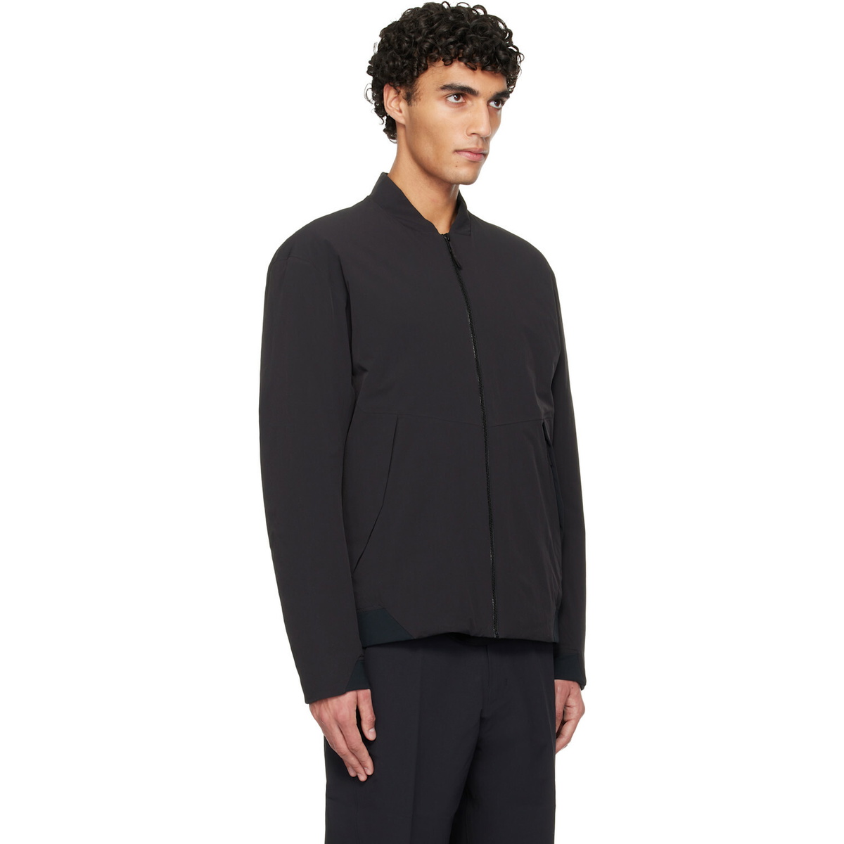 Veilance Black Diode Insulated Bomber Jacket