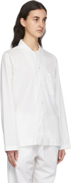 Tekla White Pyjama Shirt