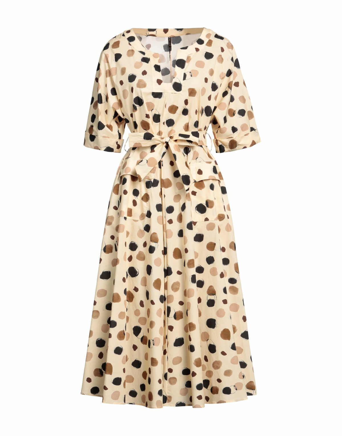 Manila Grace Womens Midi dress Sand