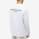 Wooyoungmi Men's Long Sleeve Back Logo T-Shirt in White