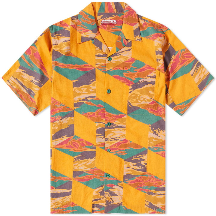 Photo: Maharishi Harlequin Camo Camp Shirt