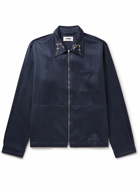 YMC - Bowie Embroidered Woven Shirt Jacket - Blue