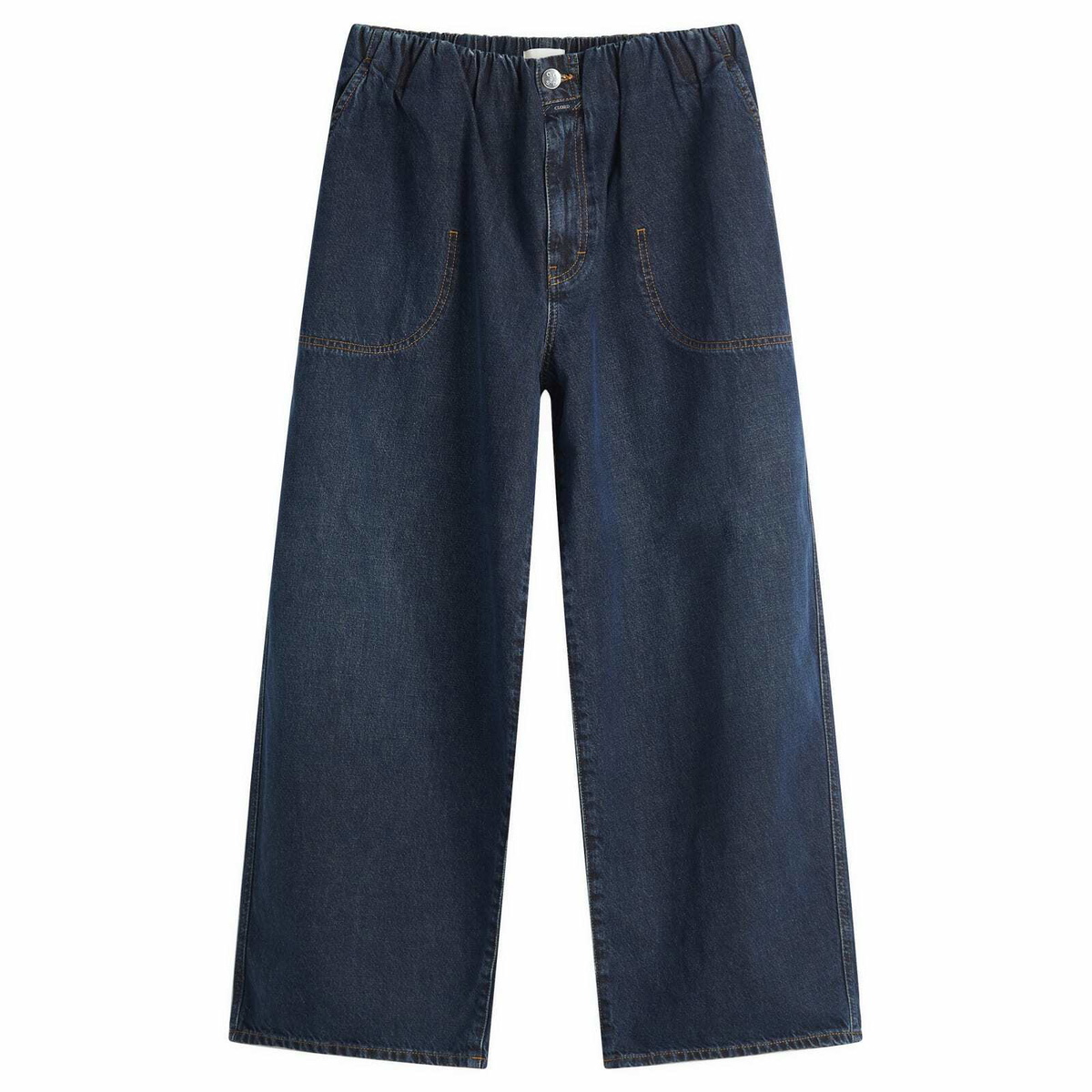 Closed Women's Wylan Ruched Waist Jeans in Dark Blue