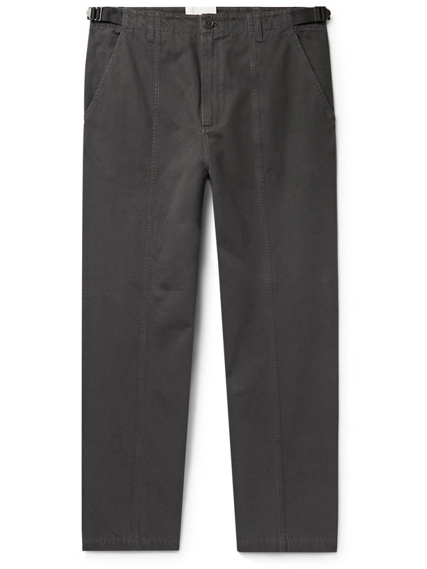 Photo: Folk - Slim-Fit Cotton-Twill Trousers - Gray