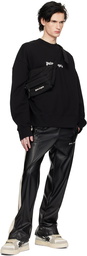 Palm Angels Black Logo Fanny Belt Bag