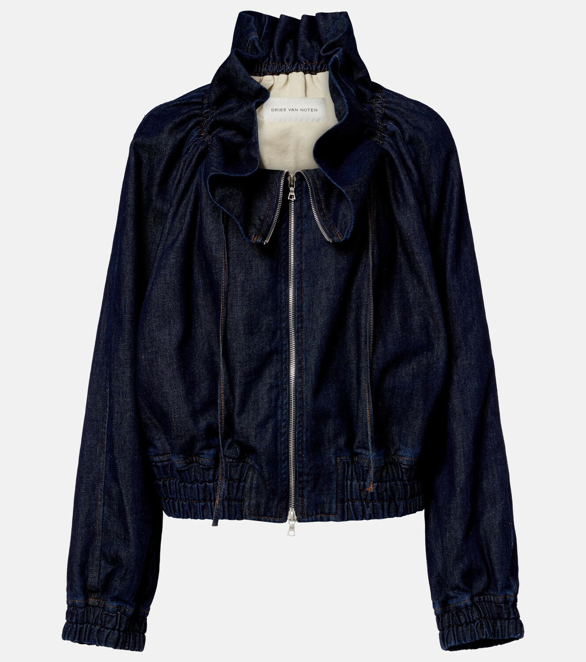 Dries Van Noten Denim bomber jacket