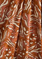 Diane Von Furstenberg Elliot Printed Cotton-blend Maxi Dress Caramel