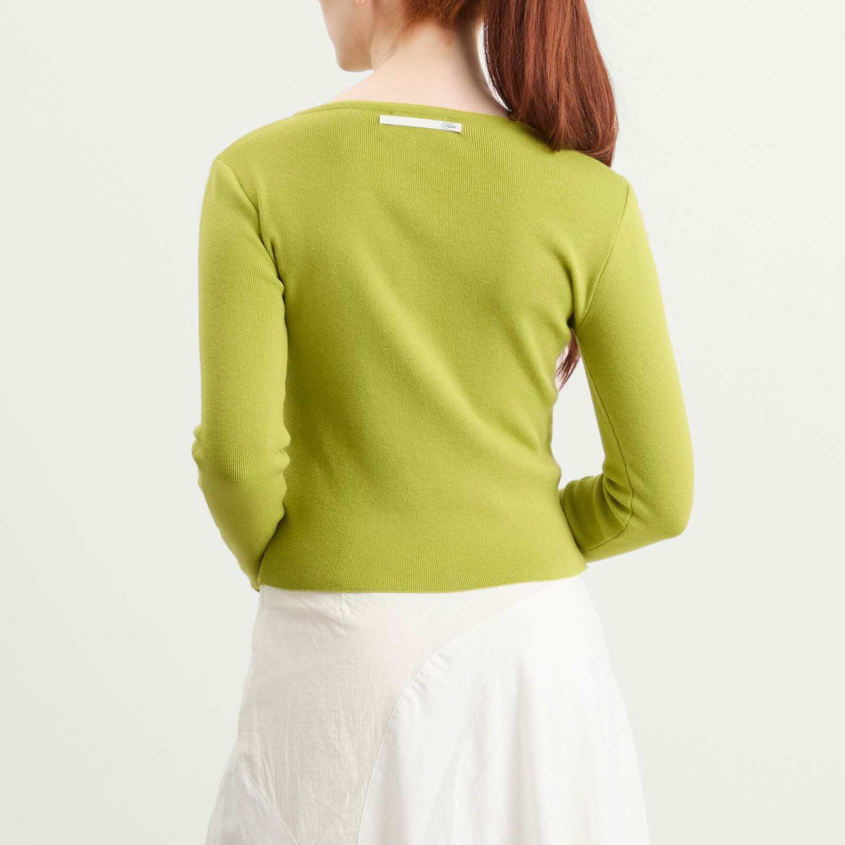 Kijun Women's Button Up Knit Top in Olive Green