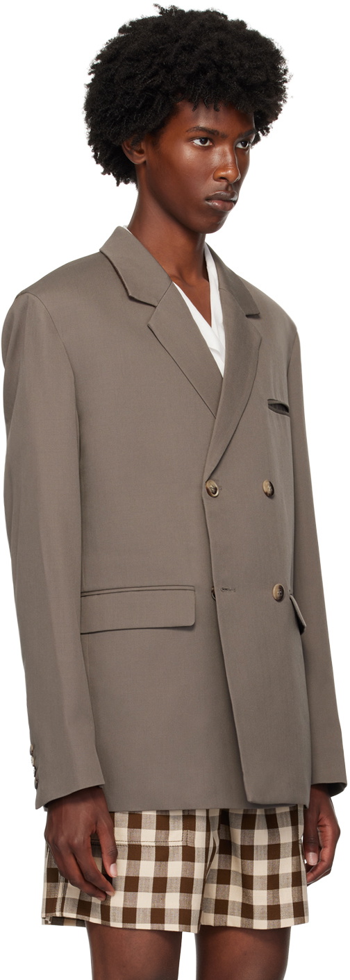 Nanushka Taupe Wool Blazer