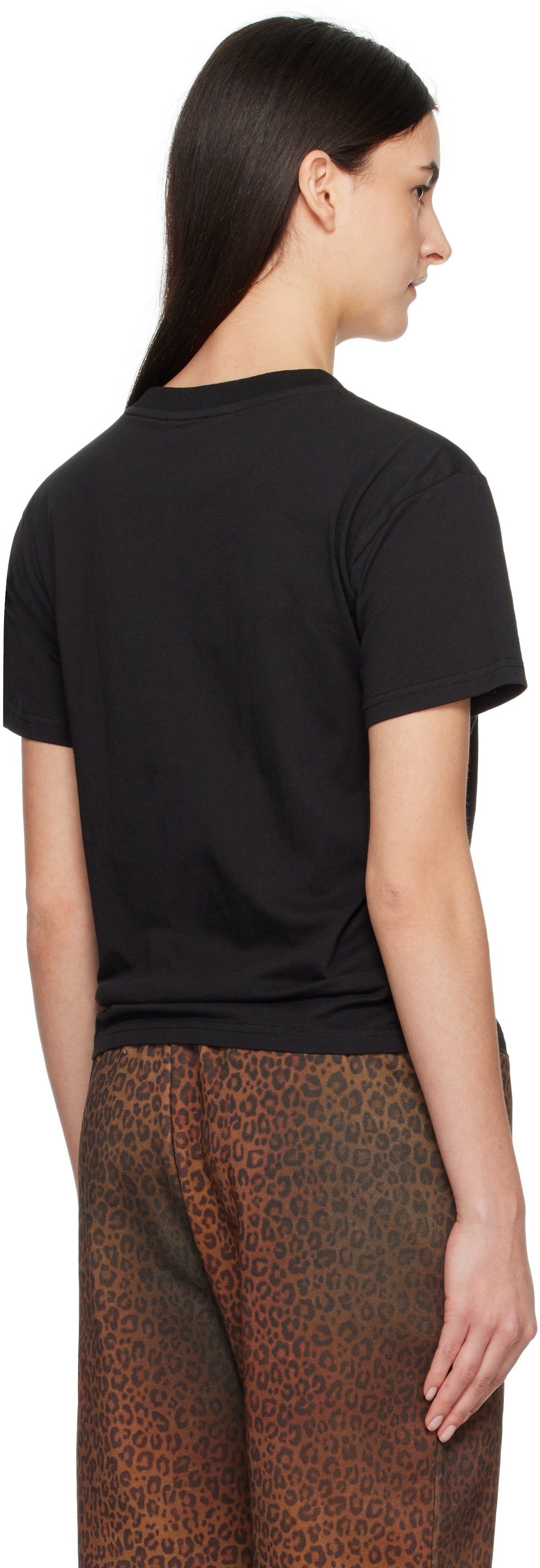 Praying Black Short Sleeve Print 'Slave' T-shirt