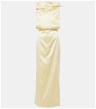 Loewe Pin paneled satin gown